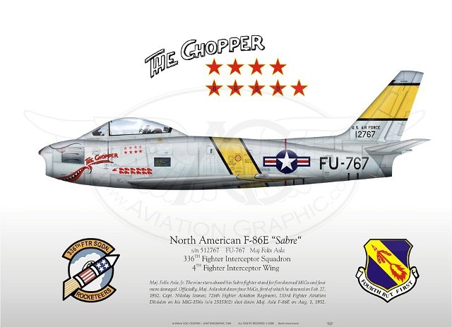 F-86E, Maj Felix Asla