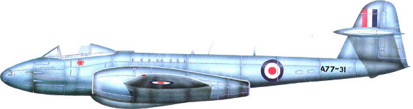 Gloster Meteor F.Mk.8, A77-31 (ex RAF WE903), Colin I. Blyth, No. 77 Squadron RAAF, Kimpo airbase, Korea, 1952.