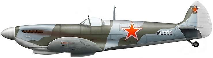 Supermarine Spitfire Mk.IXc of an unknown air defence fighter regiment